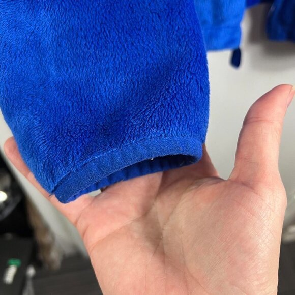 Fila bright blue super soft full zip fleece jacket.  Sz M - Picture 5 of 8